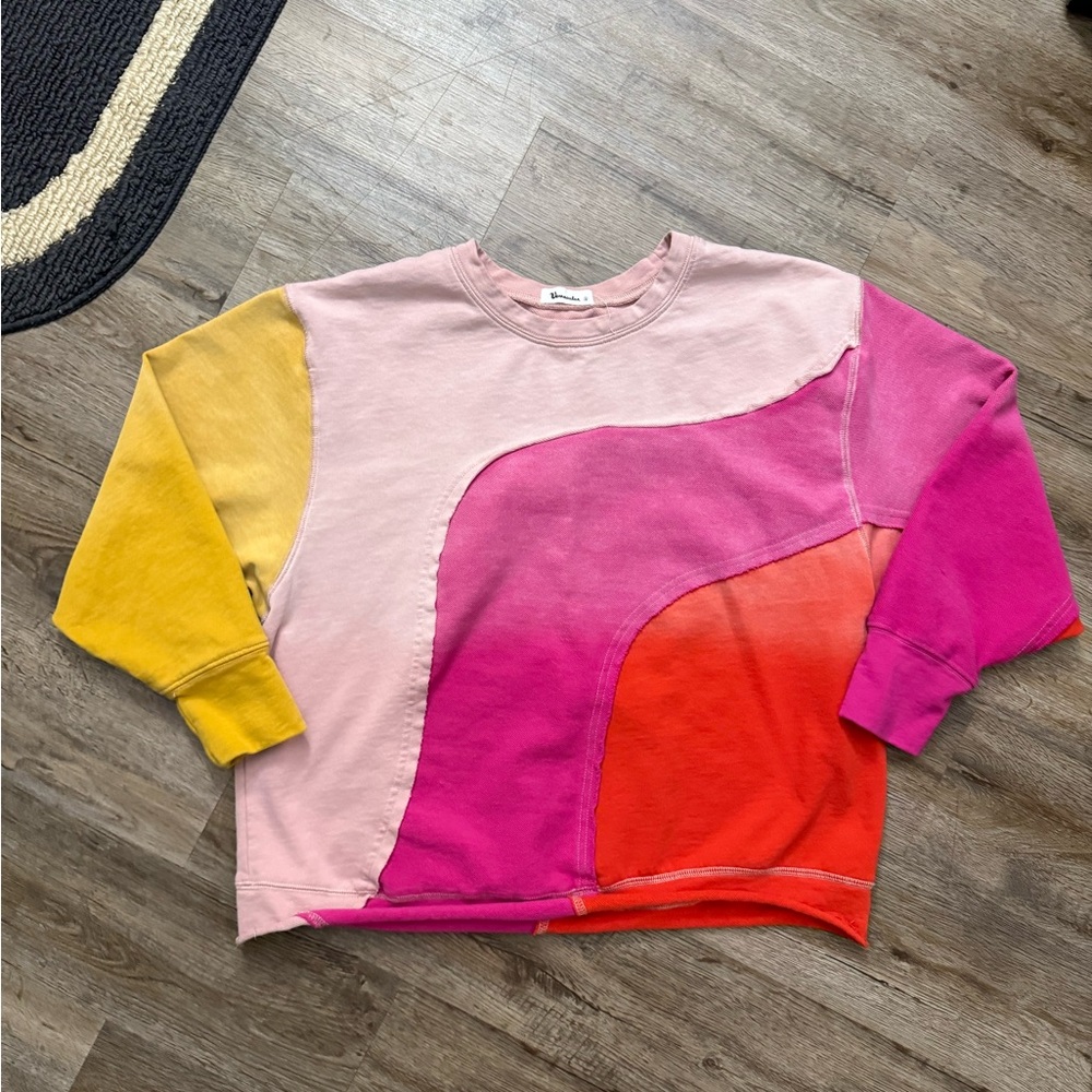 Vernacular • Wave Color Block Sweatshirt - Picture 2 of 12